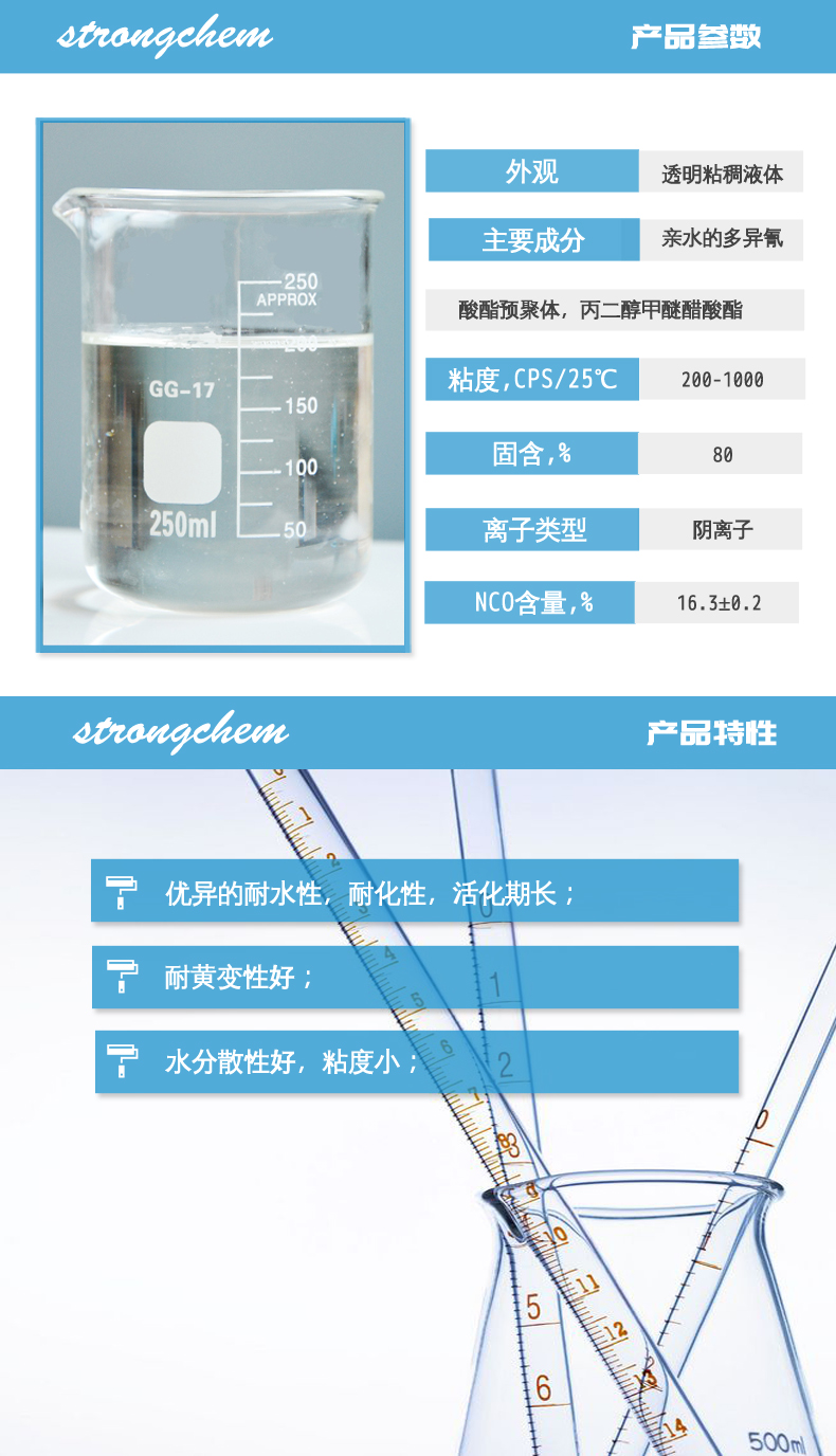 S-208水性異氰酸酯固化劑性能參數(shù)